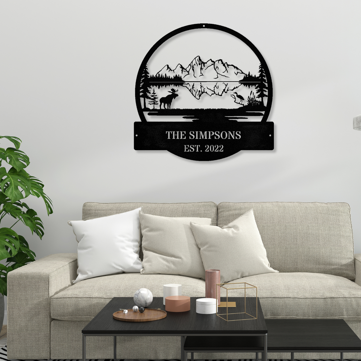 Customized Farm Metal Sign, Farmhouse Gift, Mountain House Sign, Family Name Sign, Lake house Metal Sign, Christmas Gift for Husband