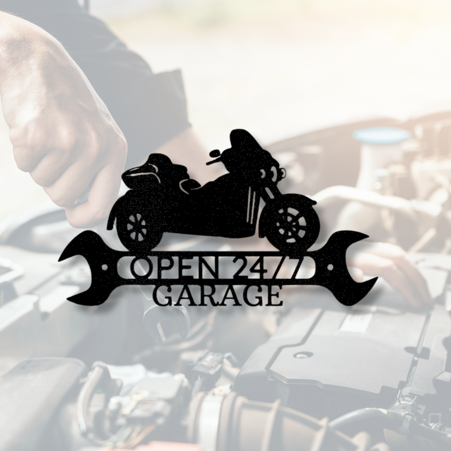 Custom Trike Monogram Sign, Metal Steel Name Sign, Personalized Bike Wall Decor, Trike Lover's Custom Gift, Home Metal Art Decor