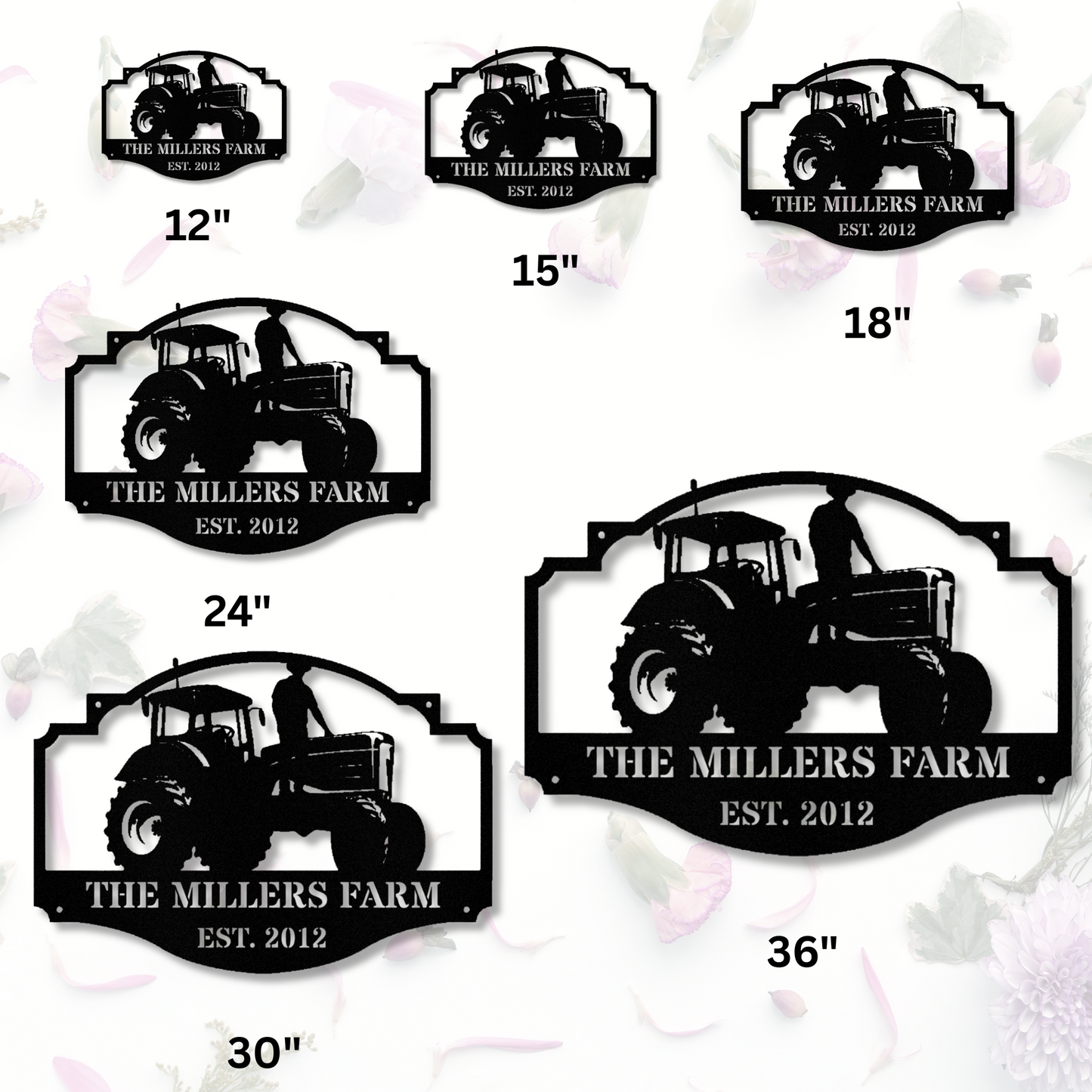 Custom Metal Farm Sign, Personalized Farm Sign, Rustic Farmhouse Decor, Metal Barn Sign, Personalized Ranch Art