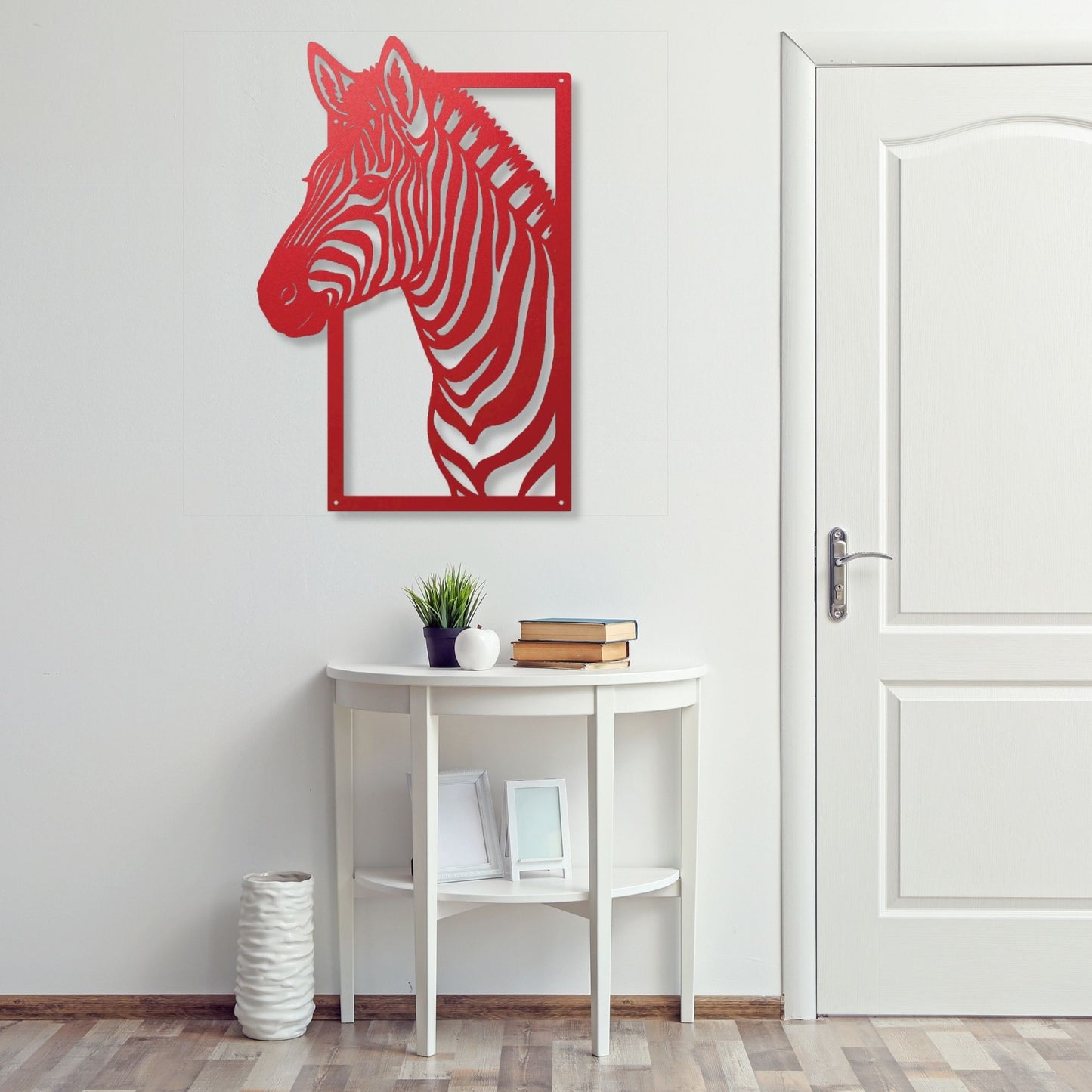 Minimalist Zebra Metal Sign, Zebra Wall Art, Safari Home Decor, Animal Metal Wall Art, Wildlife Decor, Modern Minimalist Sign Gift