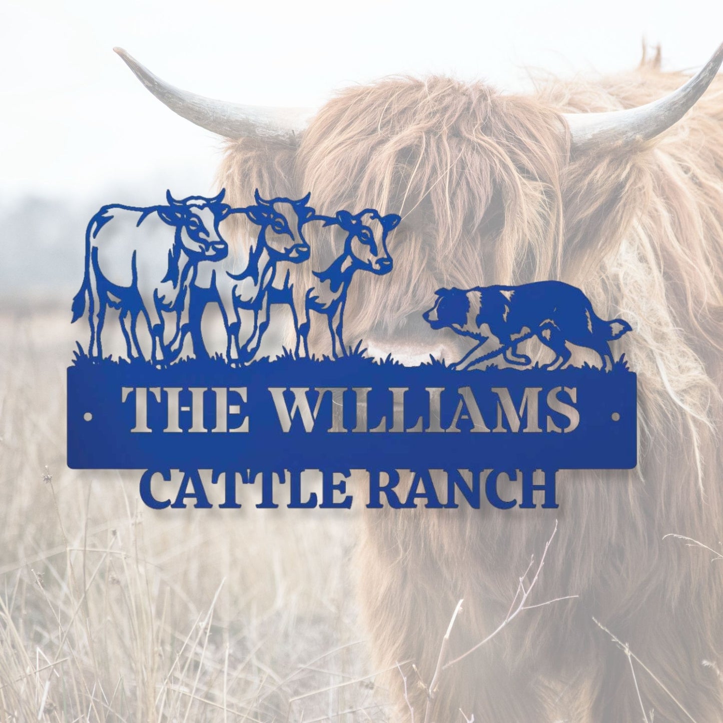 Personalized Ranch Metal Sign, Custom Family Name Cattle Sign, Farmhouse Wall Decor, Outdoor Metal Sign for Barn, Gift for Farmer, Rancher Gift