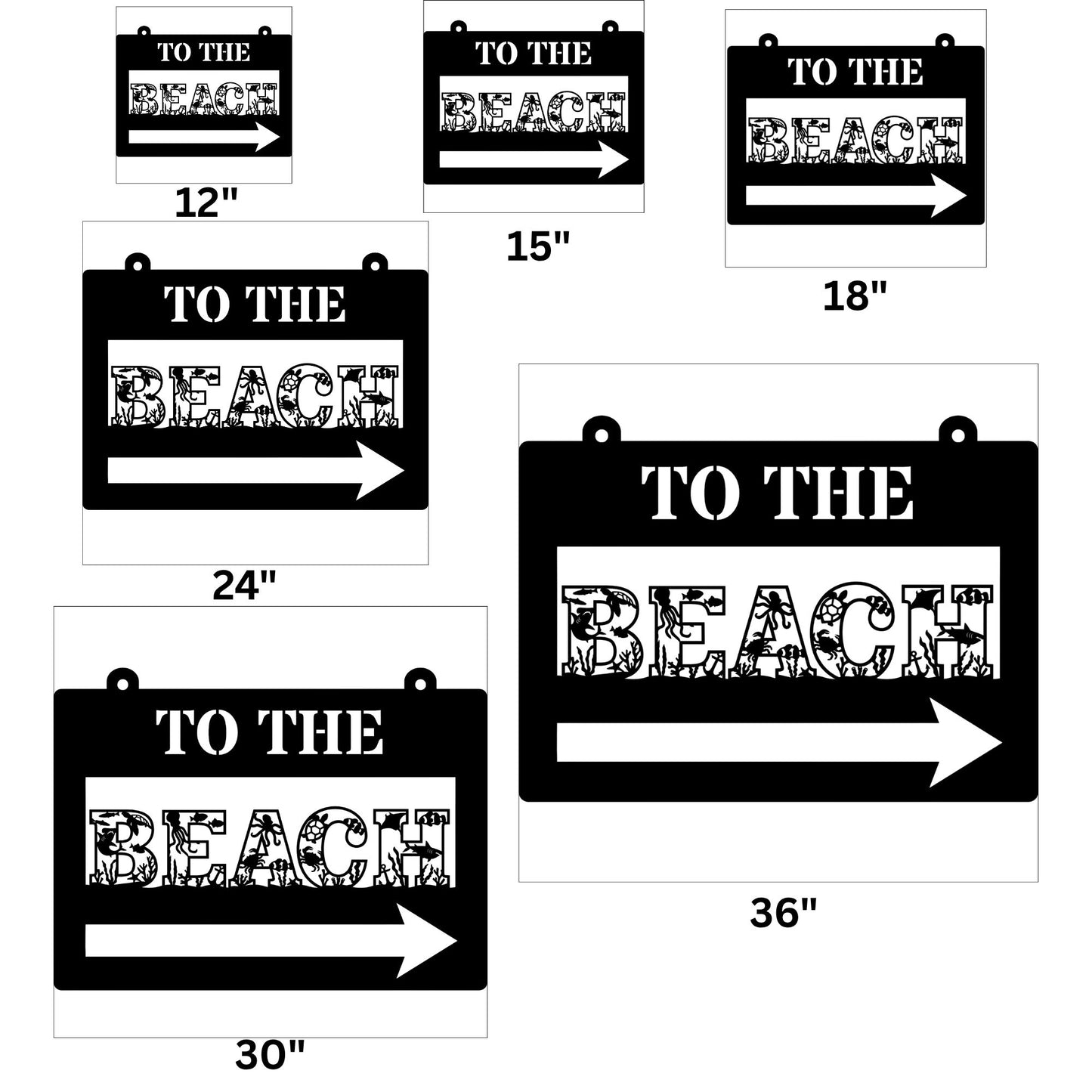 To the Beach Metal Sign, Beach House Decor, Coastal Wall Art, Beach Sign, Nautical Home Decor, Ocean Theme Sign, Seaside Wall Hanging