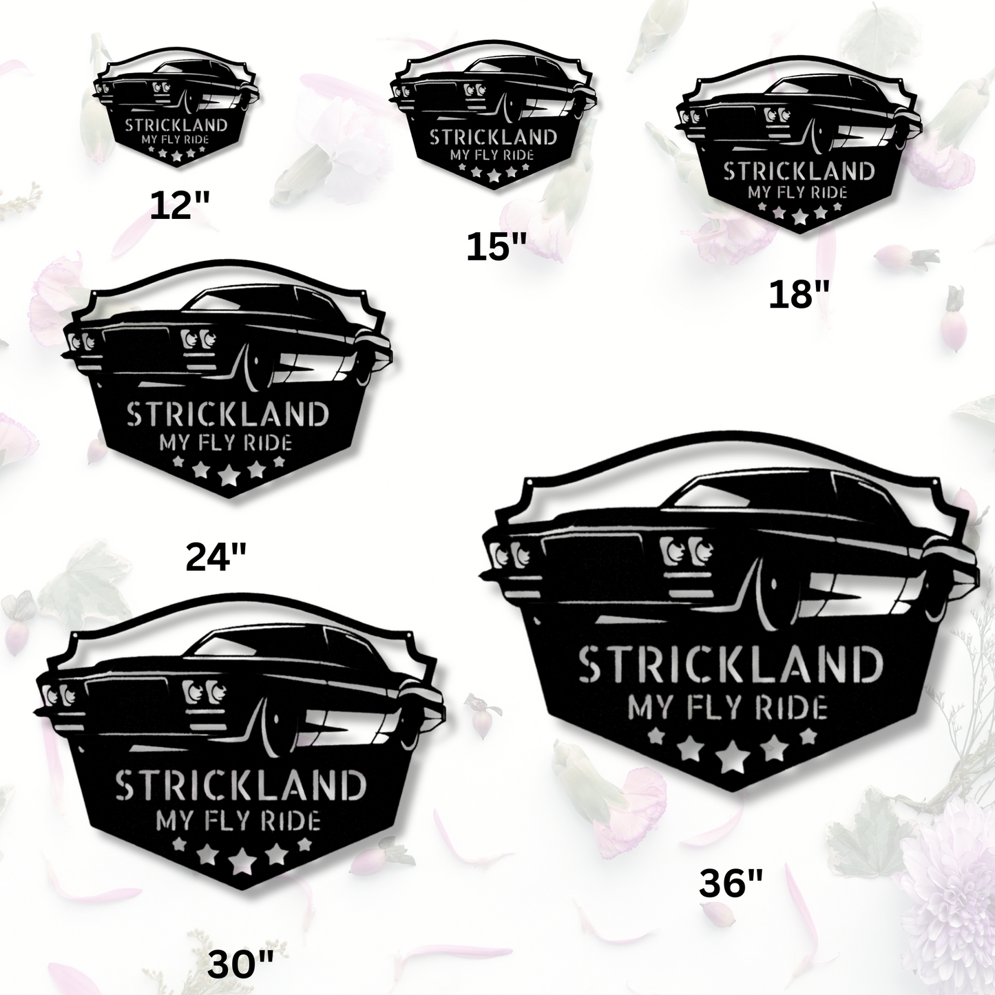 Custom Classic Muscle Car Metal Sign, Personalized Name Muscle Car  Wall Art, Garage Wall Decor, Birthday Gift For A Muscle Car Lover.