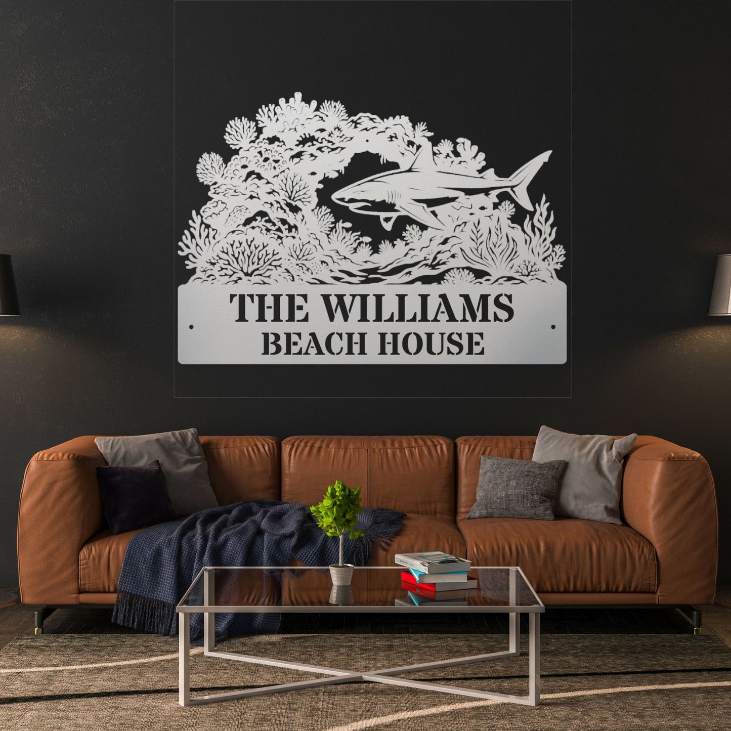 Personalized Reef Metal Sign, Custom Ocean Decor, Beach Wall Art, Coastal Metal Sign, Sea Life Gift, Nautical Home Decor