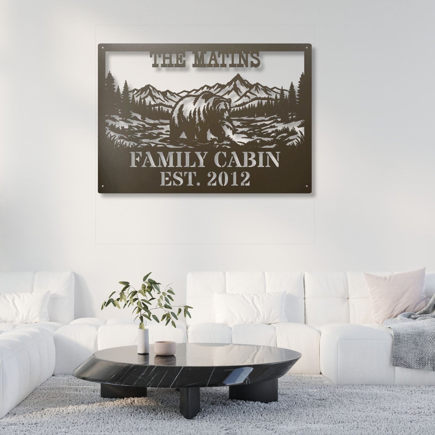 Custom Cabin Wildlife Metal Decor, Rustic Metal Wall Art, Lodge Decor, Hunting Cabin Gift, Nature Metal Sign, Farmhouse Wall Decor