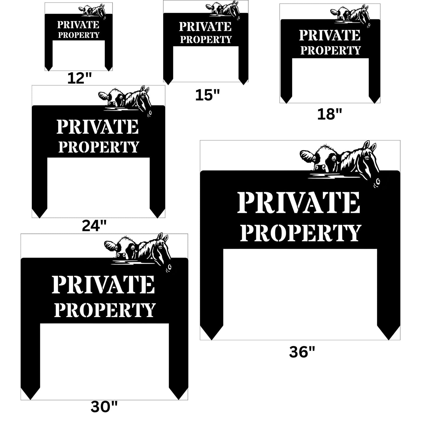 Custom Metal Parking Stake Sign | Personalized Property No Parking Sign | Custom Outdoor Metal Decor | Office Reserved Parking Metal Art