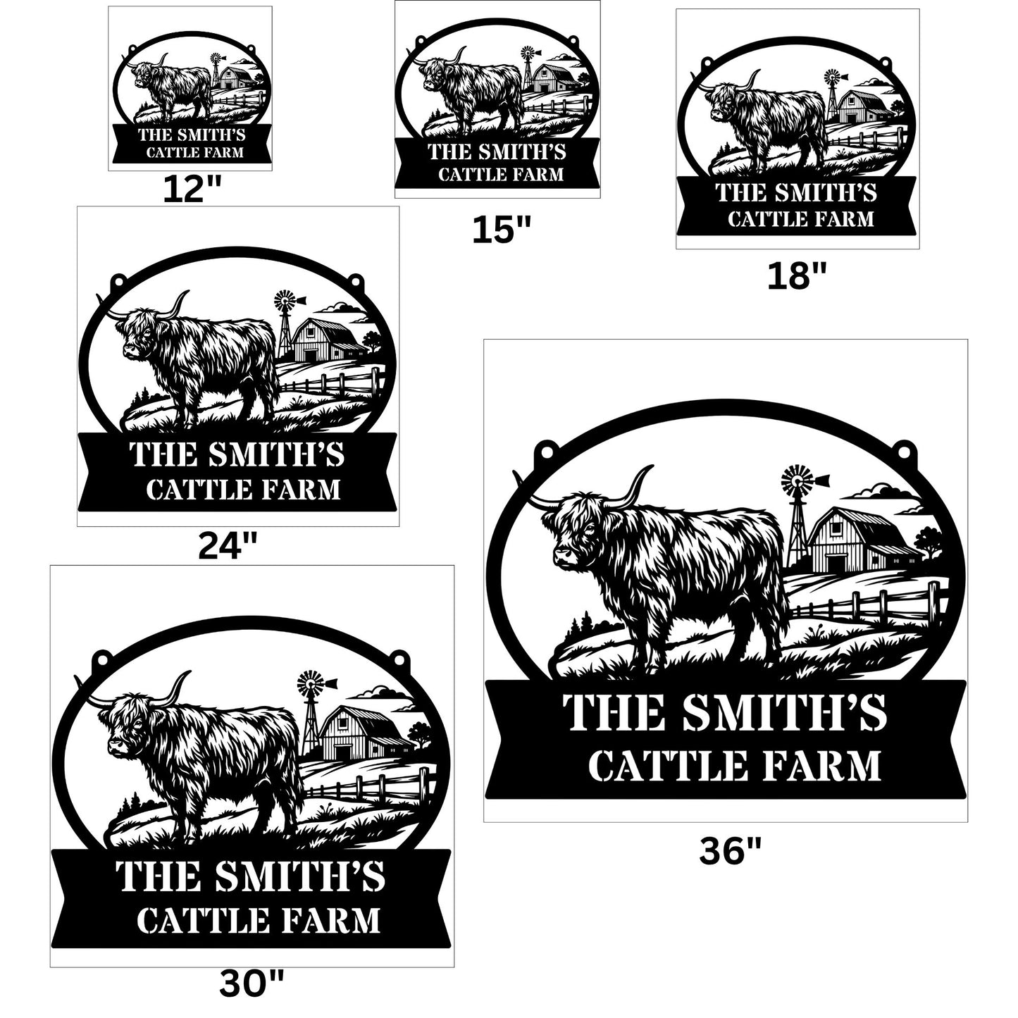 Personalized Cow Metal Sign, Custom Cow Sign, Farm Animal Decor, Rustic Barn Sign, Farmhouse Wall Art, Cattle Gift, Country Home Decor