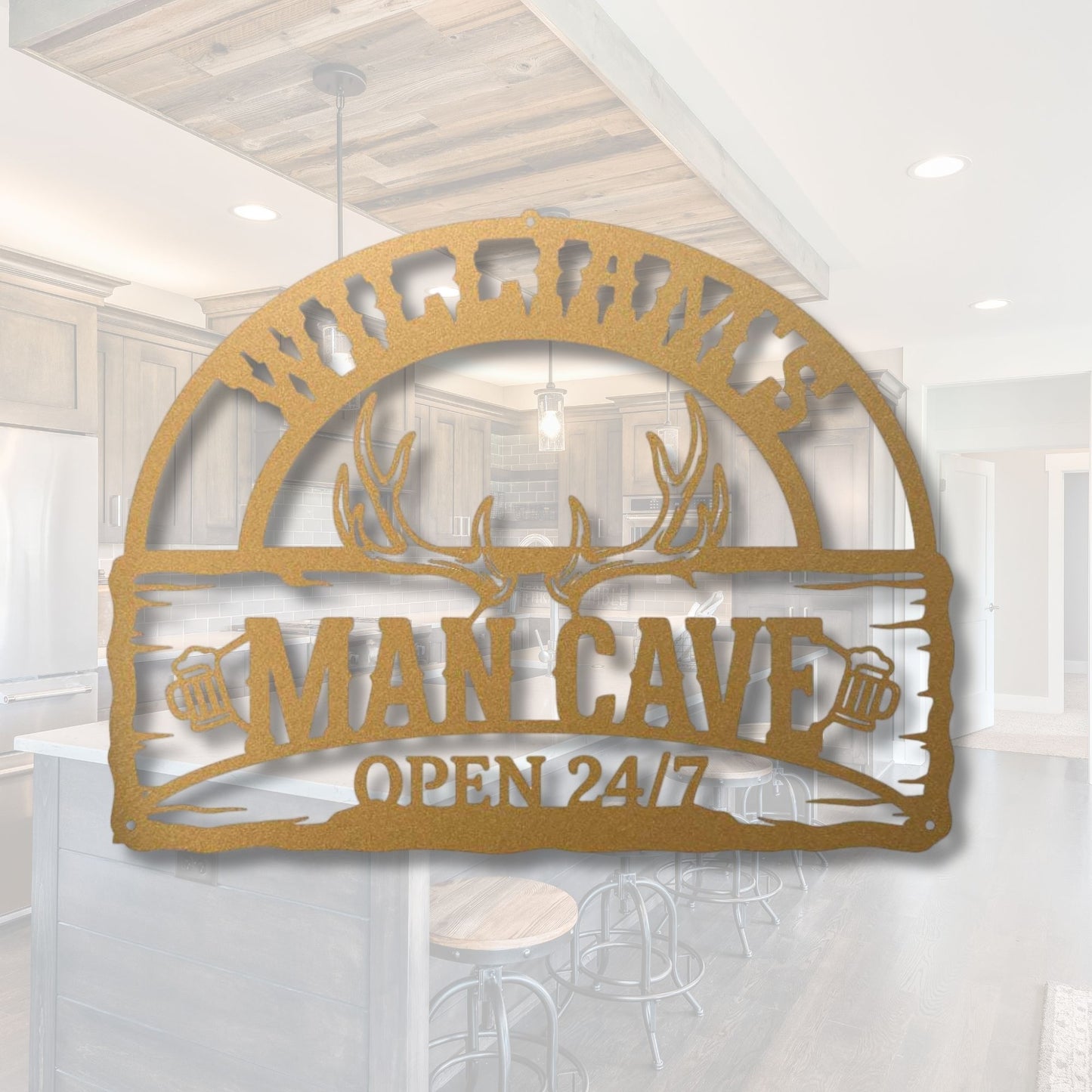 Custom Basement Bar Metal Sign, Personalized Man Cave Decor, Home Tavern Sign, Pub Wall Art, Speakeasy Decor, Gift for Him, Beer Sign