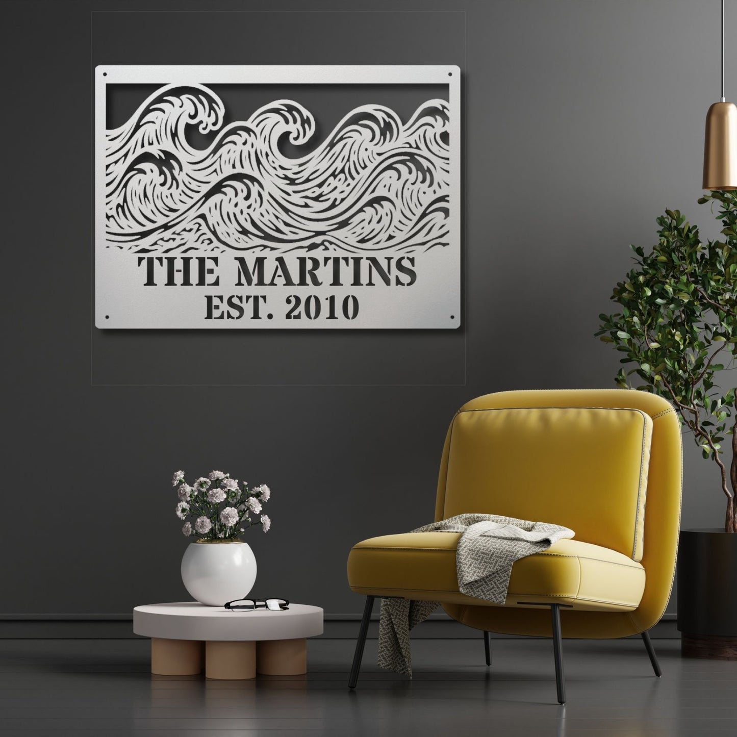 Personalized Beach House Metal Wall Art, Custom Beach House Sign, Coastal Wall Decor, Nautical Home Decor, Beach House Gift