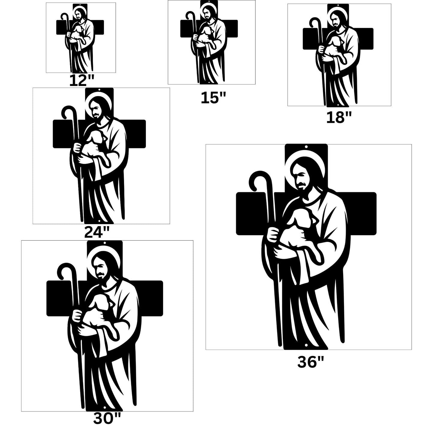 Good Shepherd Wall Art Sign, Christian Wall Decor,