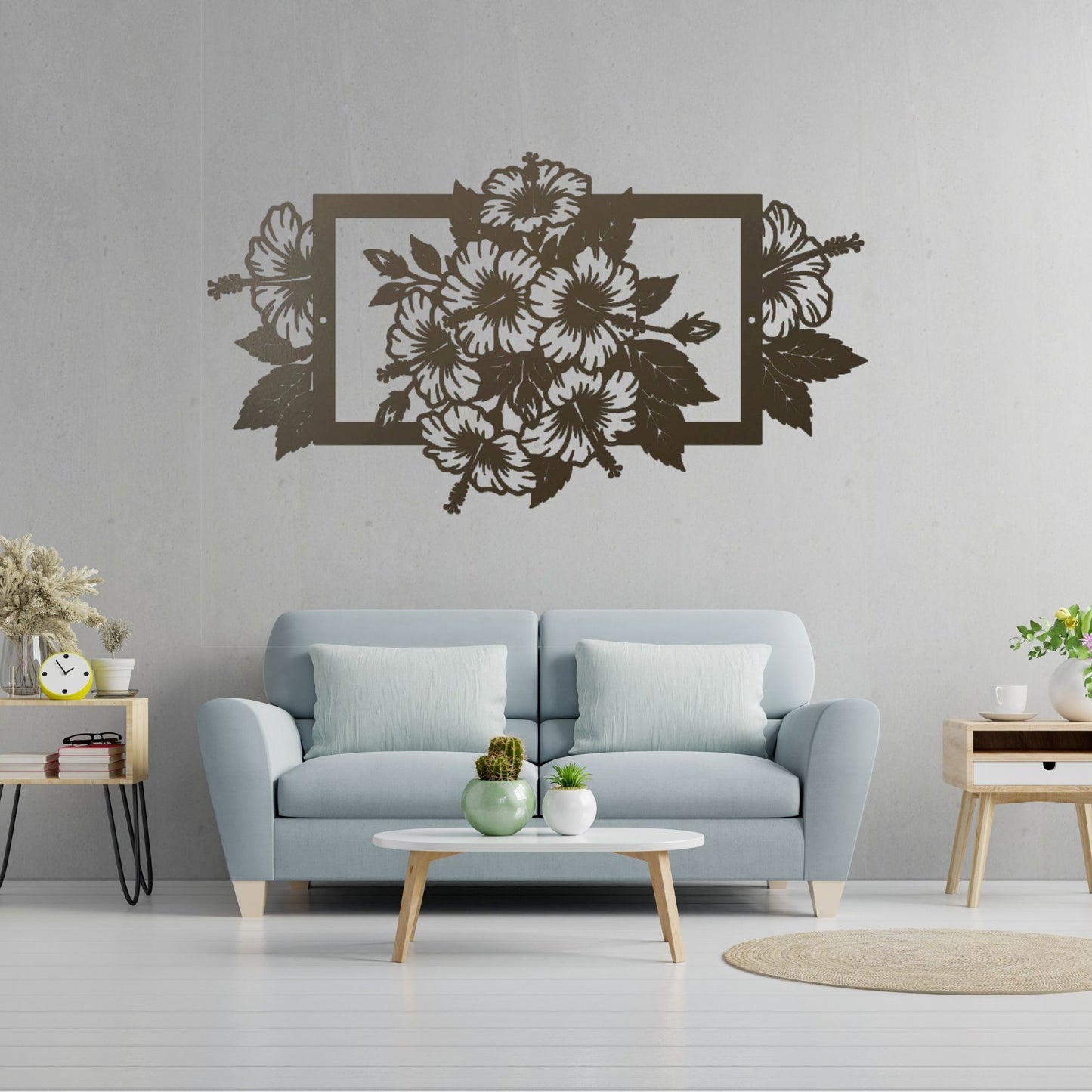 Wildflower Metal Wall Art, Floral Wall Decor, Botanical Art, Nature Wall Art, Farmhouse Rustic Decor, Garden Flower Gift for Her