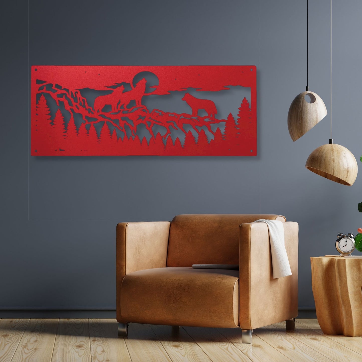 Wolves pack wall art decor, wolf wall art, wildlife art print, animal wall decor, nature home decor, rustic cabin art, forest animals