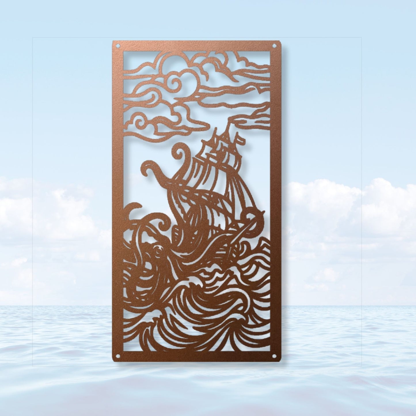 Sea Creature Metal Wall Art, Ocean Wall Decor, Nautical Wall Art, Marine Life Art, Coastal Decor, Beach House Wall Art, Metal Sea Animal