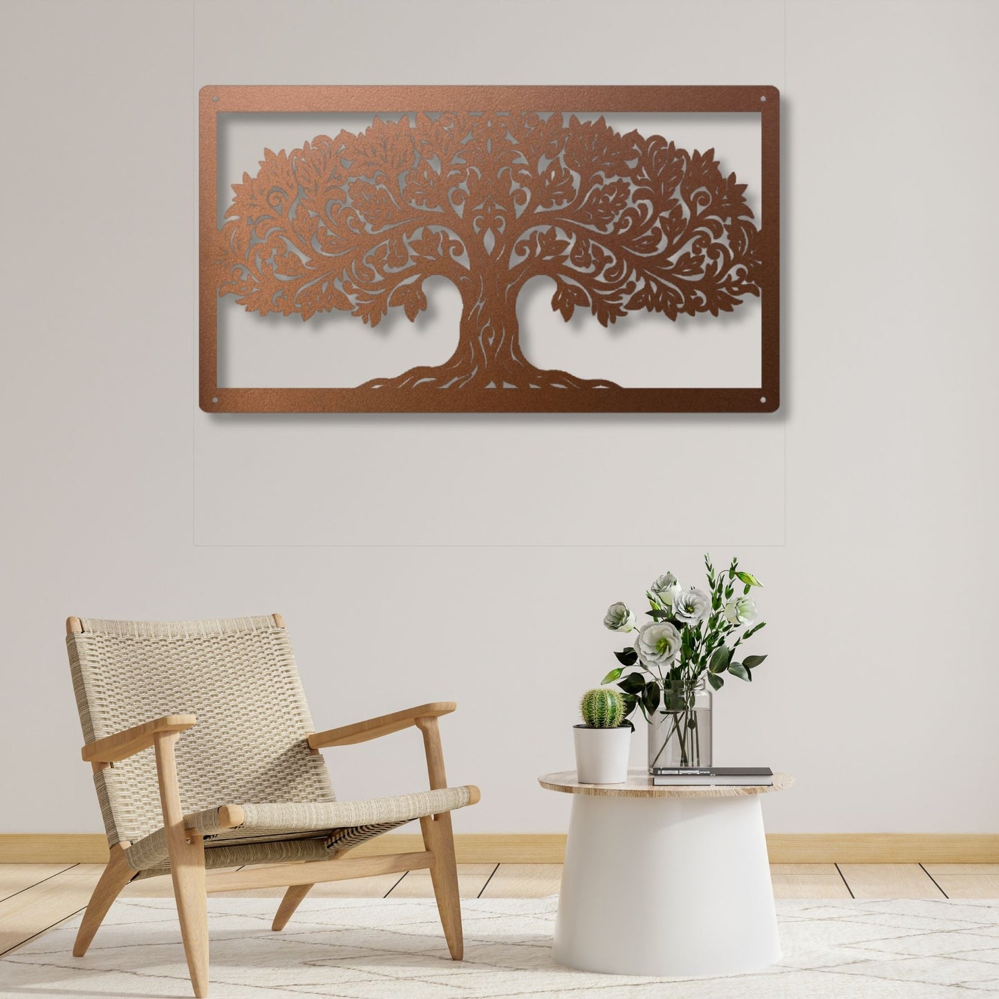 Tree of Life Metal Wall Art, Tree of Life Decor, Metal Tree Wall Hanging, Nature Wall Art, Spiritual Home Decor, Rustic Metal Art