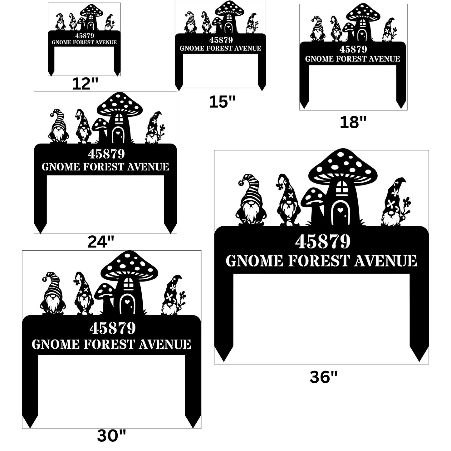 Personalized Yard Address Sign, Custom House Number Sign, Home Address Plaque, Outdoor Street Sign