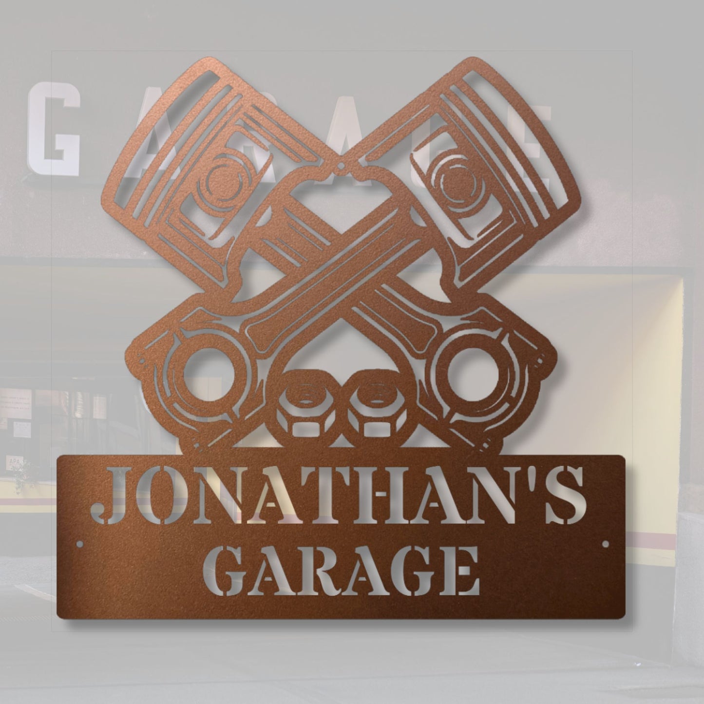 Personalized Garage Metal Sign, Custom Metal Sign, Garage Decor, Man Cave Sign, Metal Wall Art, Workshop Gift, Car Enthusiast Decor