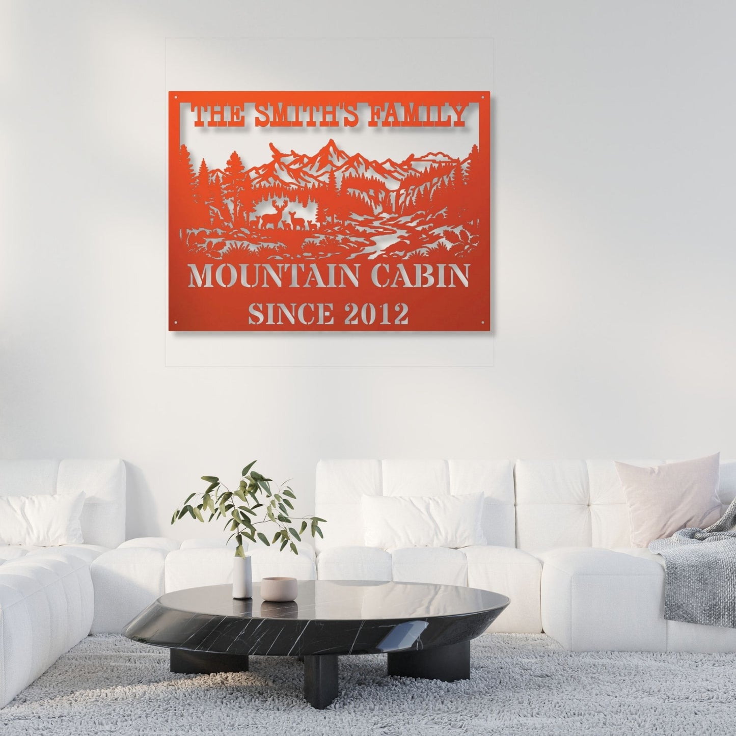 Personalized hunting cabin metal wall art, custom cabin sign, rustic hunting decor, hunter gift, lodge wall art, outdoor metal decor