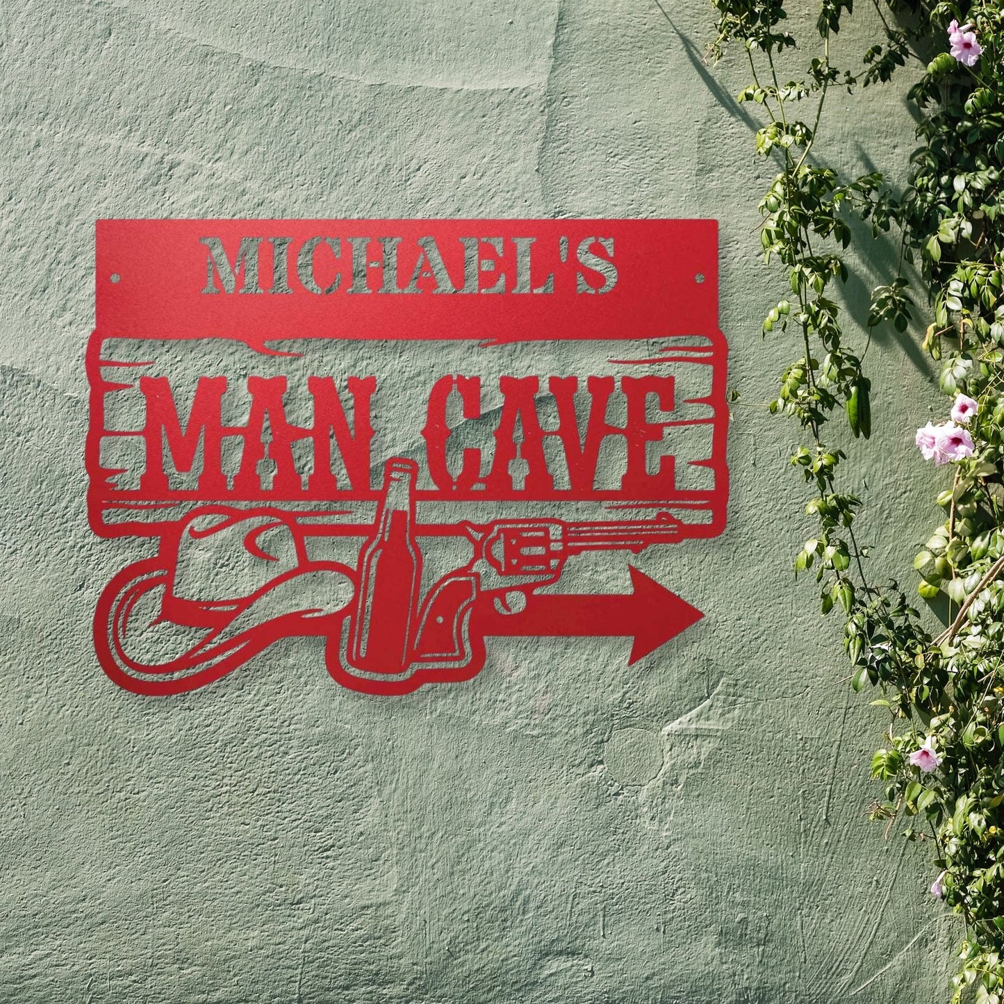 Personalized Bar Metal Sign, Custom Man Cave Name Sign, Home Tavern Decor, Metal Beer Sign, Outdoor Patio Bar Sign, Groomsmen Gift, Pub