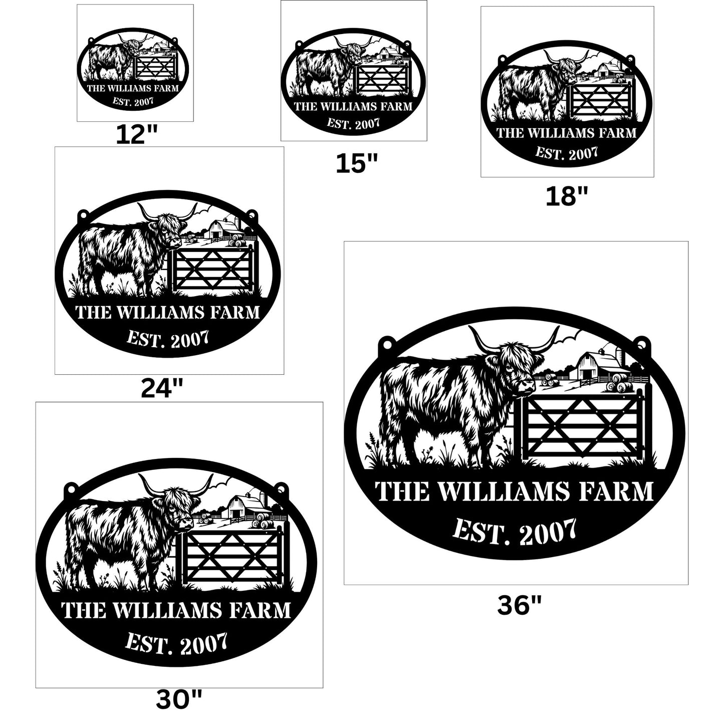 Personalized Cattle Ranch Sign, Custom Ranch Name Sign, Farm Sign, Western Ranch Decor, Cattle Farm Gift, Rustic Ranch House Wall Art