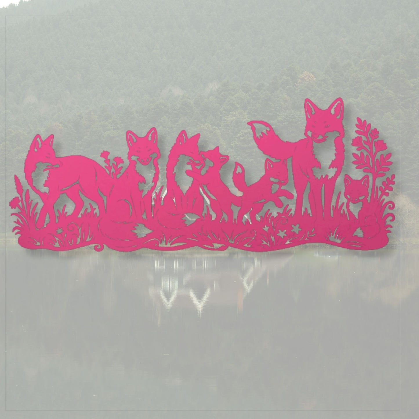Fox Family Wall Art, Fox Wall Decor, Woodland Nursery Art, Fox Print, Animal Wall Art, Forest Decor, Fox Poster, Woodland Art Print