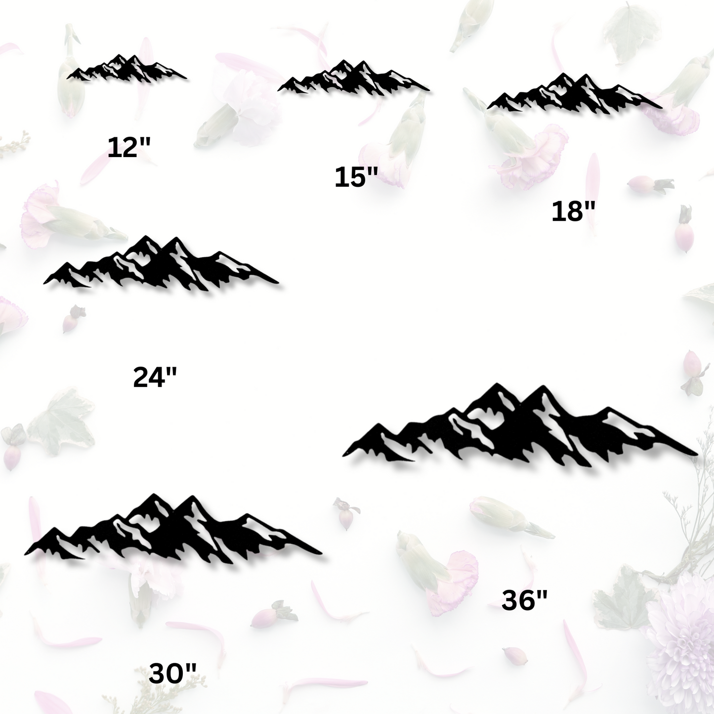 Mountain Ridge Monogram Metal Sign, Housewarming Gift, Mountain Cabin Wall Decor, Indoor Outdoor Art, Nature Themed Art, Wall Hanging Decor