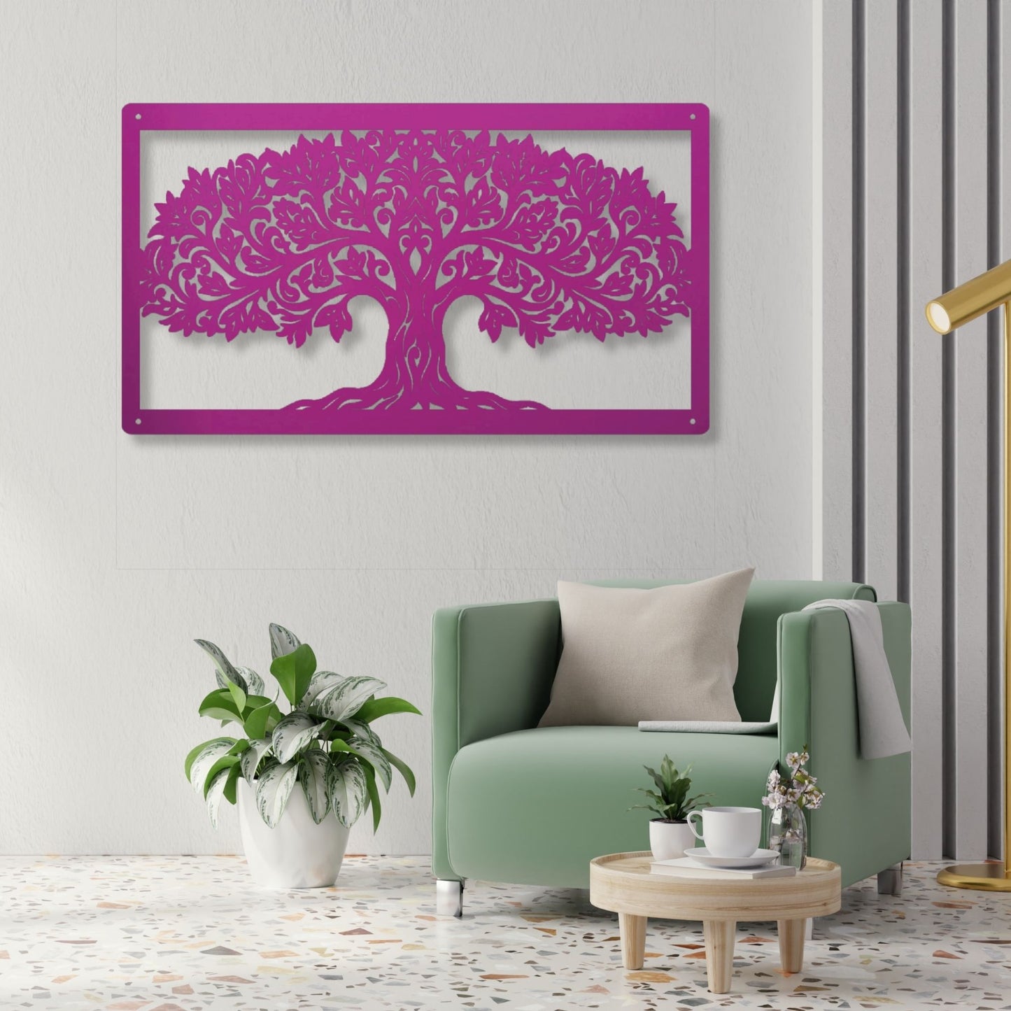 Tree of Life Metal Wall Art, Tree of Life Decor, Metal Tree Wall Hanging, Nature Wall Art, Spiritual Home Decor, Rustic Metal Art