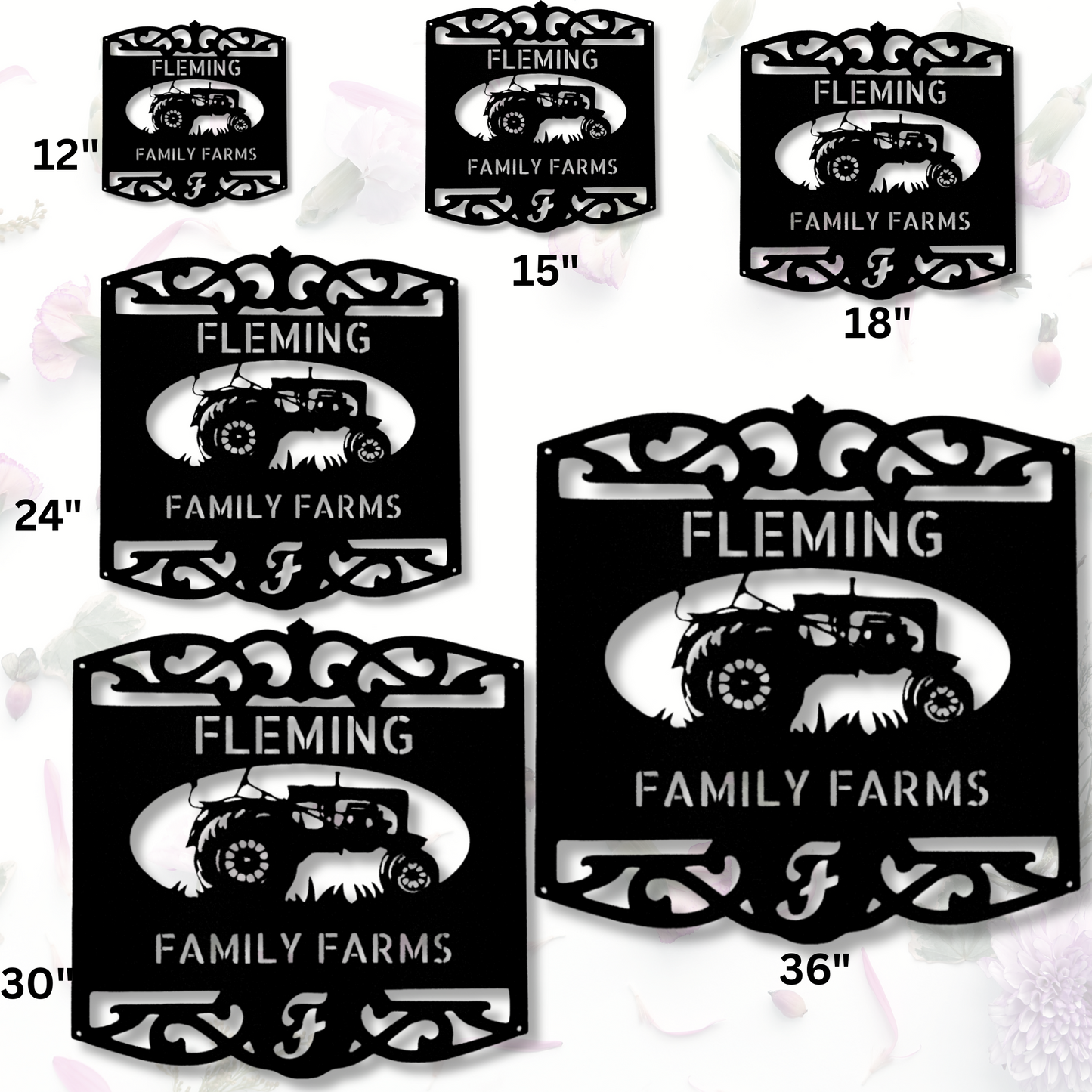 Custom Classic Tractor Metal Sign, Personalized Classic Tractor Monogram, Outdoor Wall Hangings, Birthday Gift For Farmer Dad, Meaningful Gift.