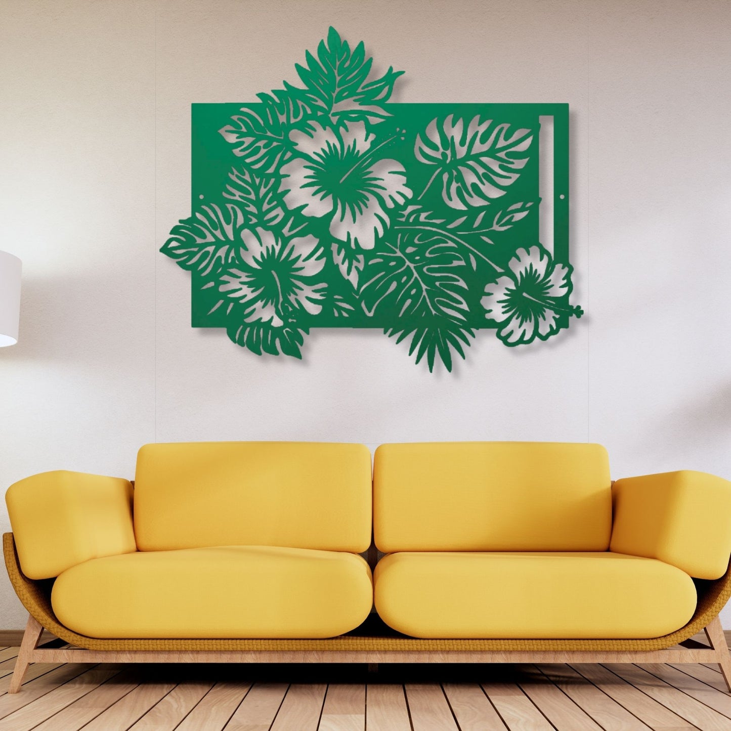 Floral Metal Wall Decor, Metal Flower Wall Art, Botanical Wall Sculpture, Rustic Farmhouse Home Decor, Living Room Bedroom Decoration