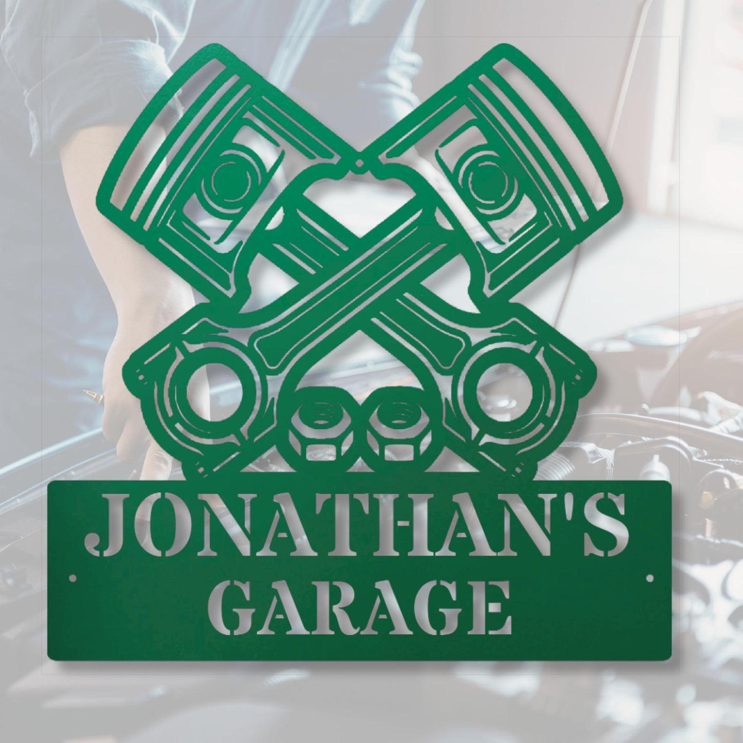 Personalized Garage Metal Sign, Custom Metal Sign, Garage Decor, Man Cave Sign, Metal Wall Art, Workshop Gift, Car Enthusiast Decor