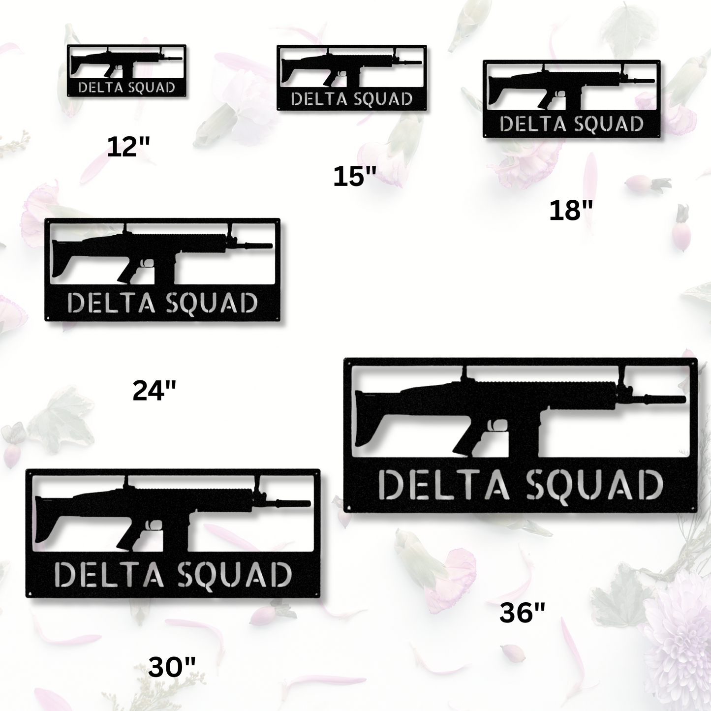 Rifle Monogram - Steel Sign
