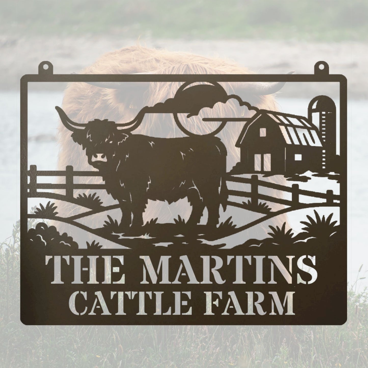 Custom Name Metal Farm Sign, Personalized Farm Decor, Ranch Sign, Farmhouse Gift, Rustic Metal Sign, Barn Entrance Sign, Homestead Decor