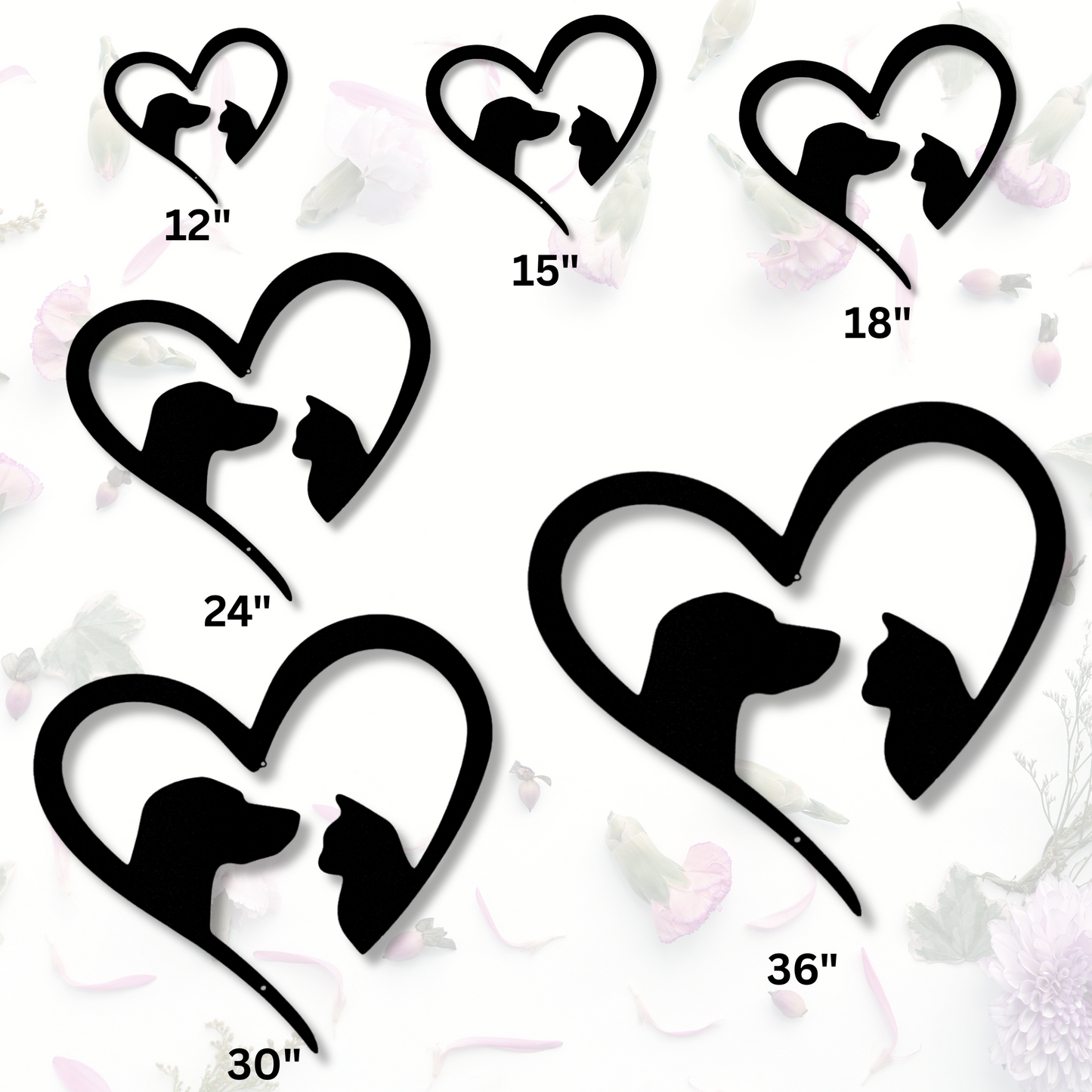 Pet Love Metal Sign, Pet Lover Wall Art, Animal Wall Decor, Metal Pet Sign, Custom Pet Gift, Home Decor for Pet Lovers, Cat Dog Love Sign