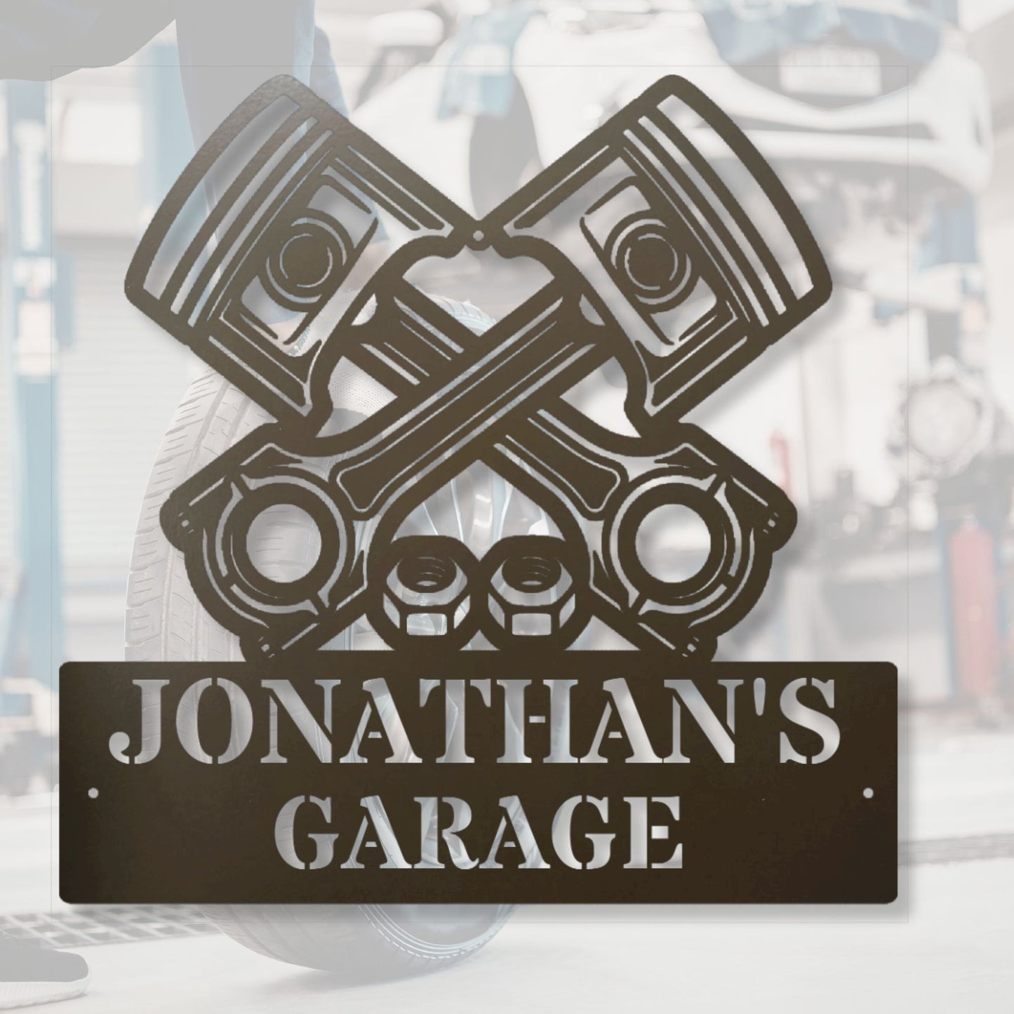 Personalized Garage Metal Sign, Custom Metal Sign, Garage Decor, Man Cave Sign, Metal Wall Art, Workshop Gift, Car Enthusiast Decor