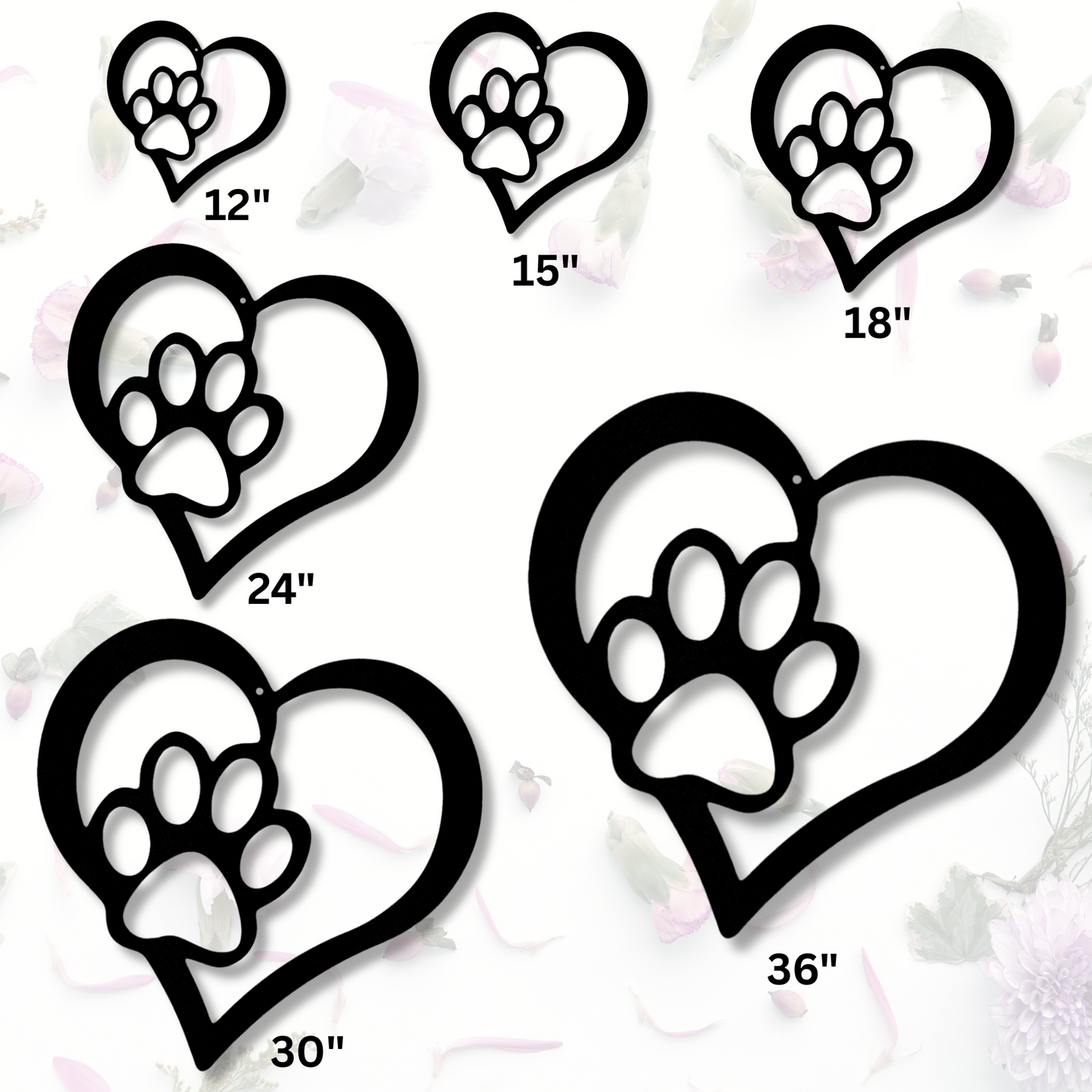 Puppy Love Metal Sign, Pet Lover Gift, Pet Wall Hanging, Living Room Decor, Dog Cat Lover Gift, Pet Metal Wall Art, Chihuahua, Border Collie