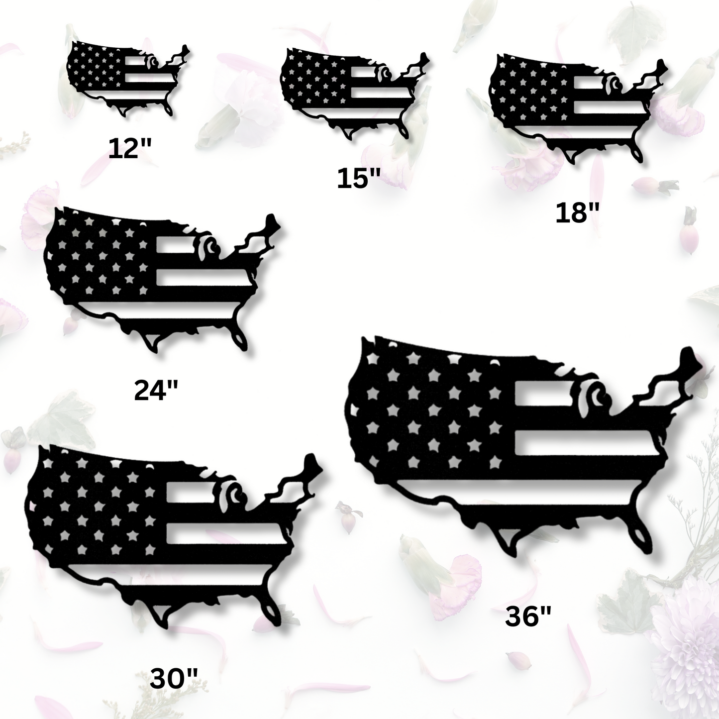 American Flag Map Metal Sign, USA Map Wall Decor, Large Wall Metal Sign, Patriotic Gifts, Cabin Wall Decor, Father's Day Gift, 4th of July