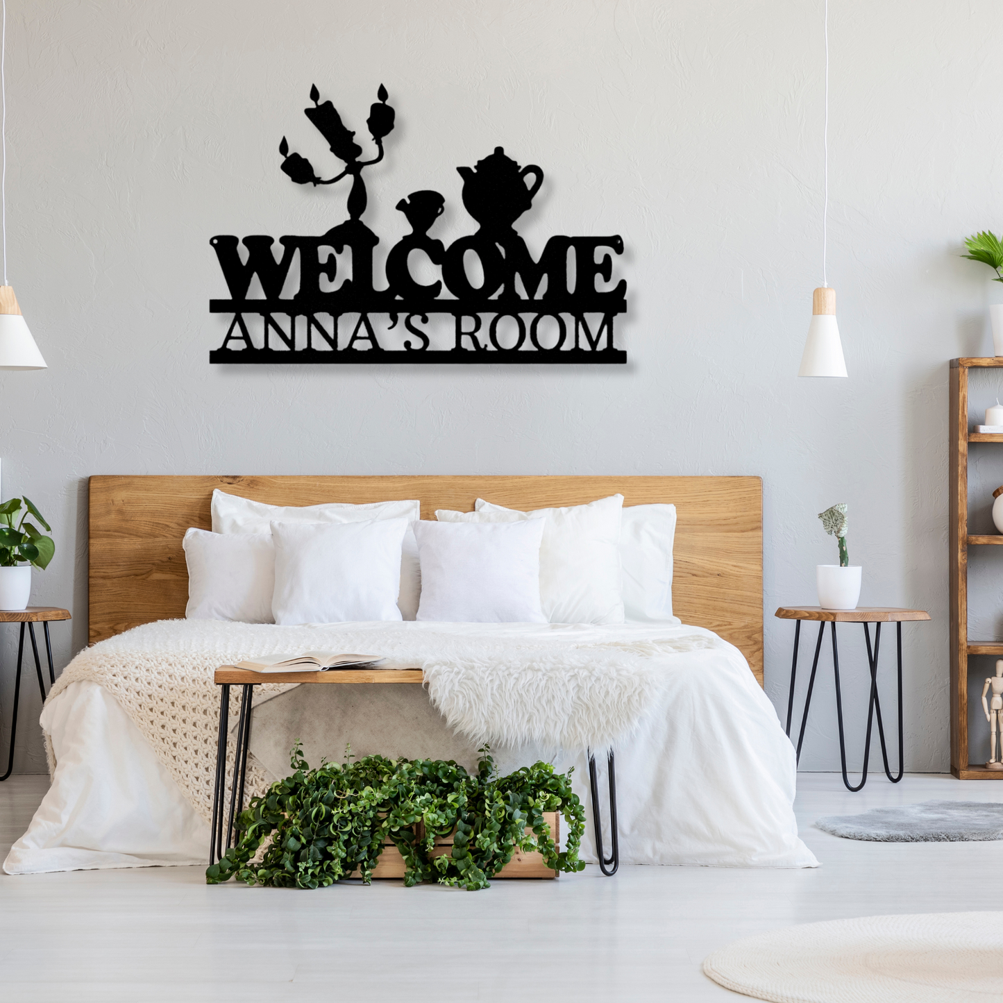 Welcome Metal Sign, House Warming Decor, Bedroom Door Sign, Kids Room Decor, Gift For Kids, Birthday or Christmas Gift for Grandkids