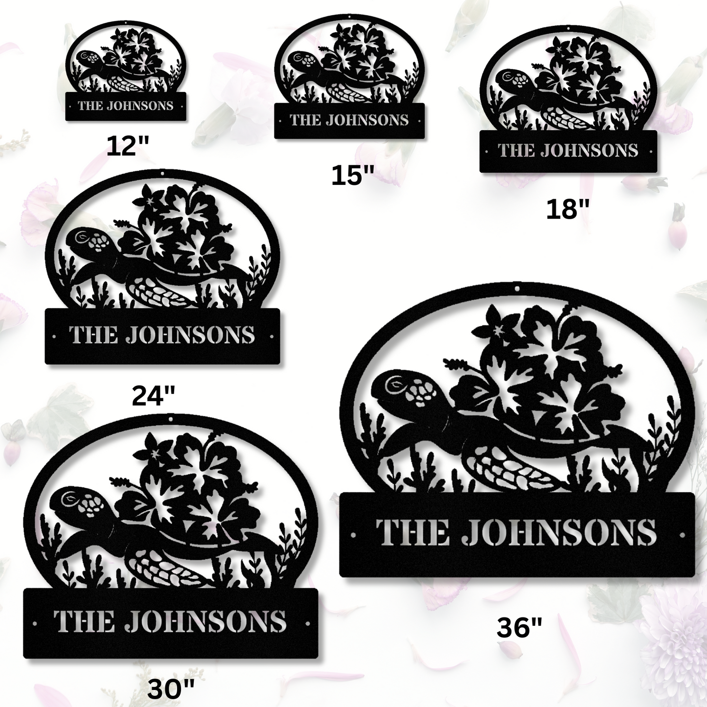 Customized Turtle Metal Wall Decor, Pool Metal Sign, Aloha Wall Art, Beach House Decor, Last Name  Family Name Wall Sign, Lake House Sign