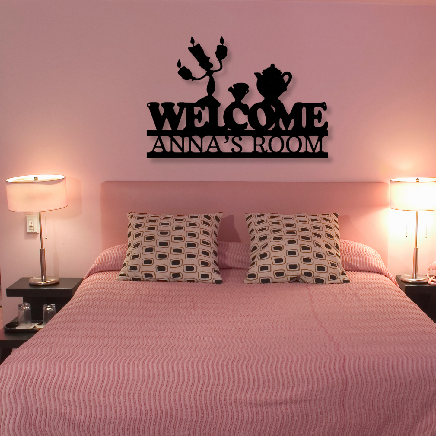 Welcome Metal Sign, House Warming Decor, Bedroom Door Sign, Kids Room Decor, Gift For Kids, Birthday or Christmas Gift for Grandkids