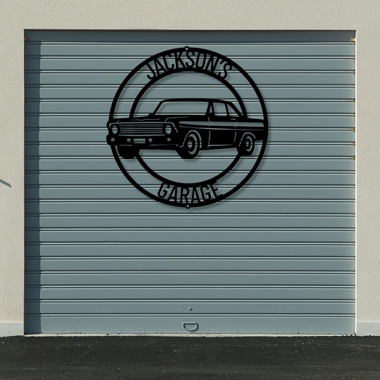 Personalized Metal Garage Sign, Custom Garage Decor, Metal Wall Art, Workshop Sign, Gift for Men, Personalized Gift