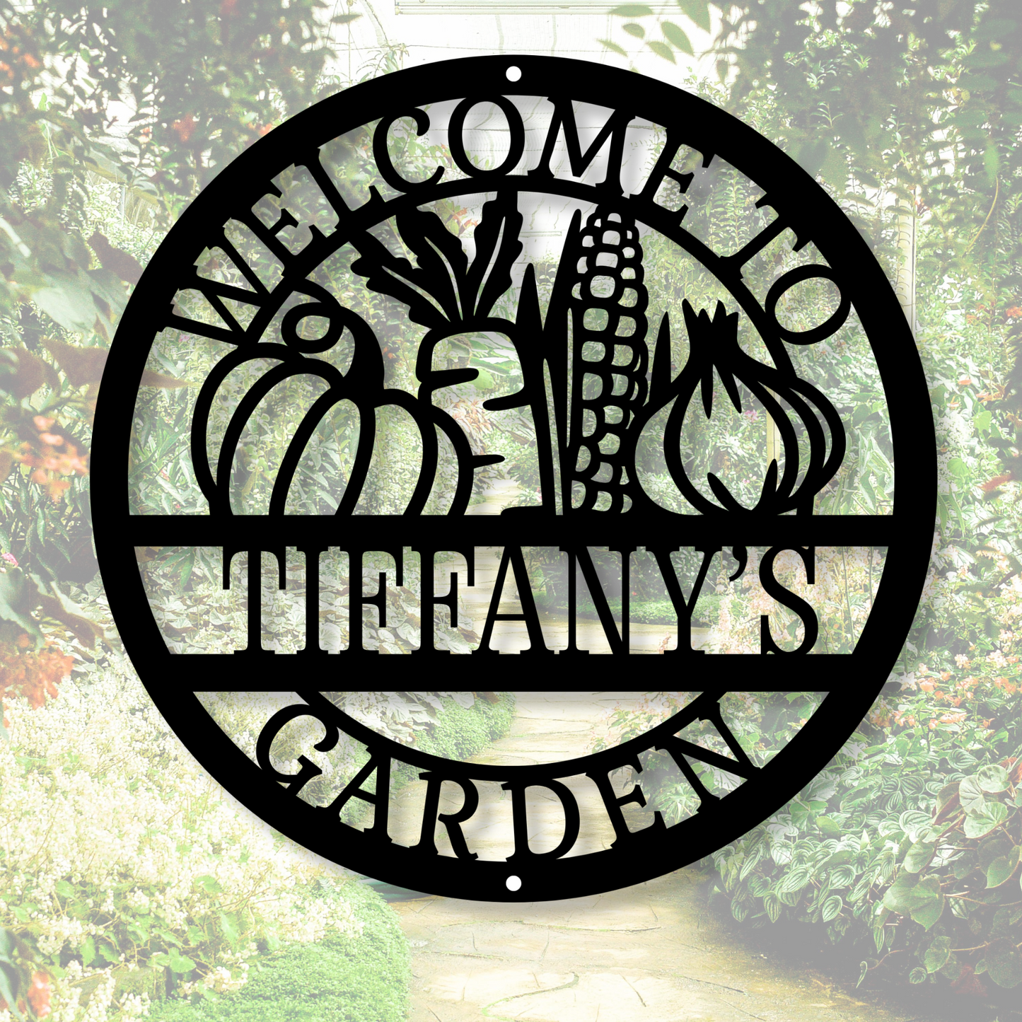 Custom Garden Metal Sign, Personalized Metal Garden Decor, Unique Yard Art, Custom Outdoor Sign, Rustic Metal Garden Gift