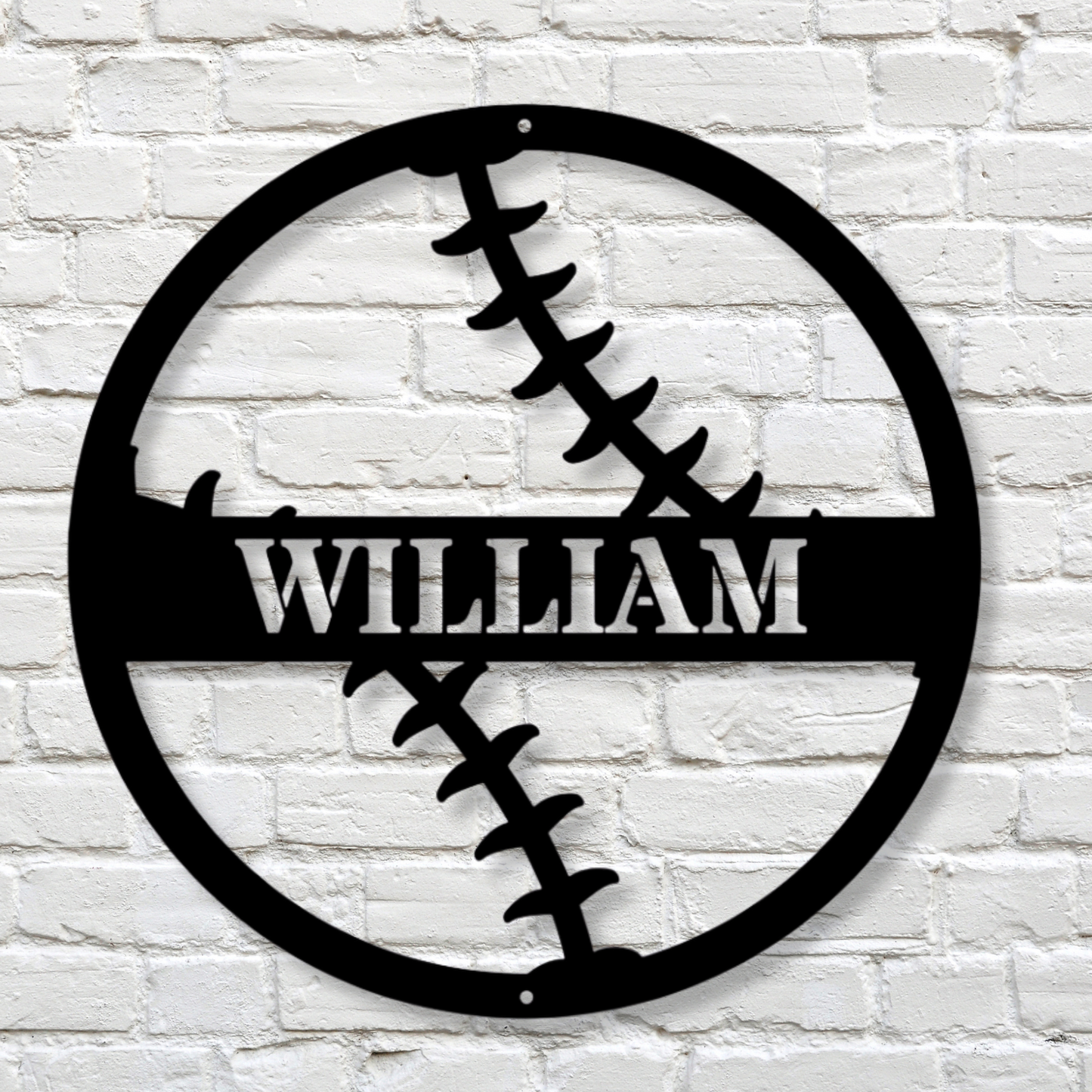 Custom Baseball Metal Sign, Sports Wall Decor, Personalized Boys Room Art, Baseball Nursery Sign, Man Cave Metal Decor
