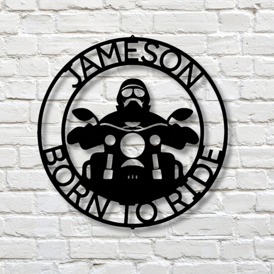 Motorcycle 5 Metal Sign