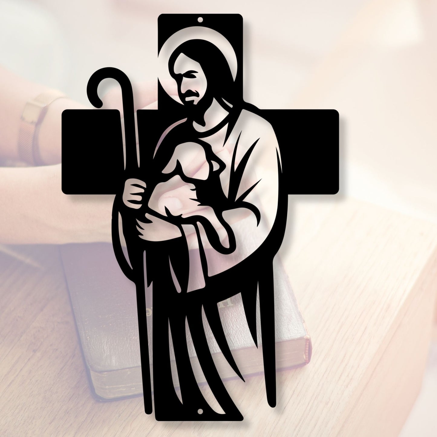 Good Shepherd Wall Art Sign, Christian Wall Decor,