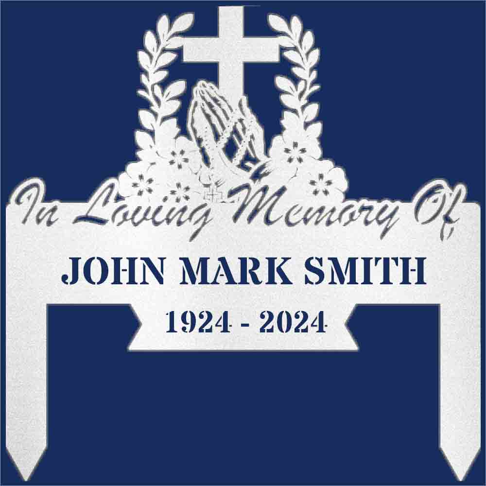 Personalized Memorial Plaque, Custom Grave Marker Metal Sign, In Loving Memory Sign, Remembrance Sign, Sympathy Gift