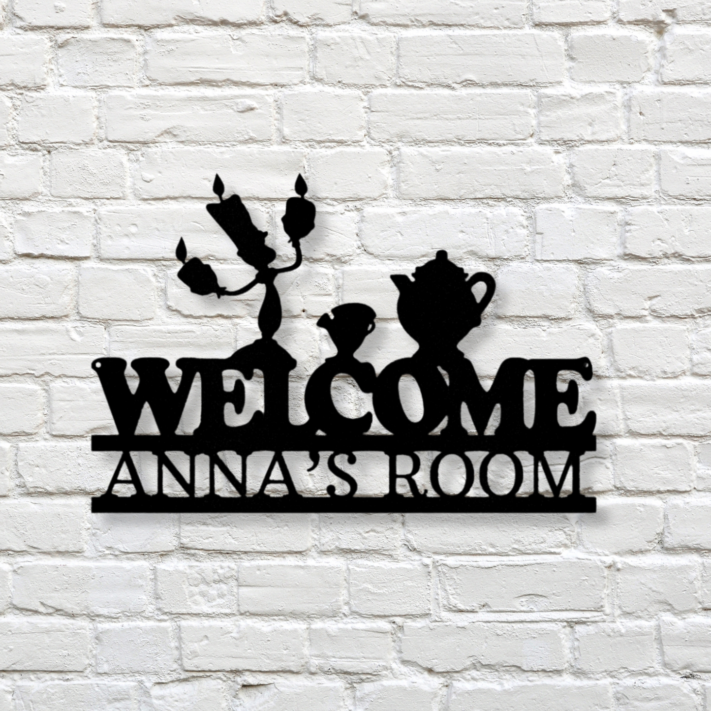 Welcome Metal Sign, House Warming Decor, Bedroom Door Sign, Kids Room Decor, Gift For Kids, Birthday or Christmas Gift for Grandkids