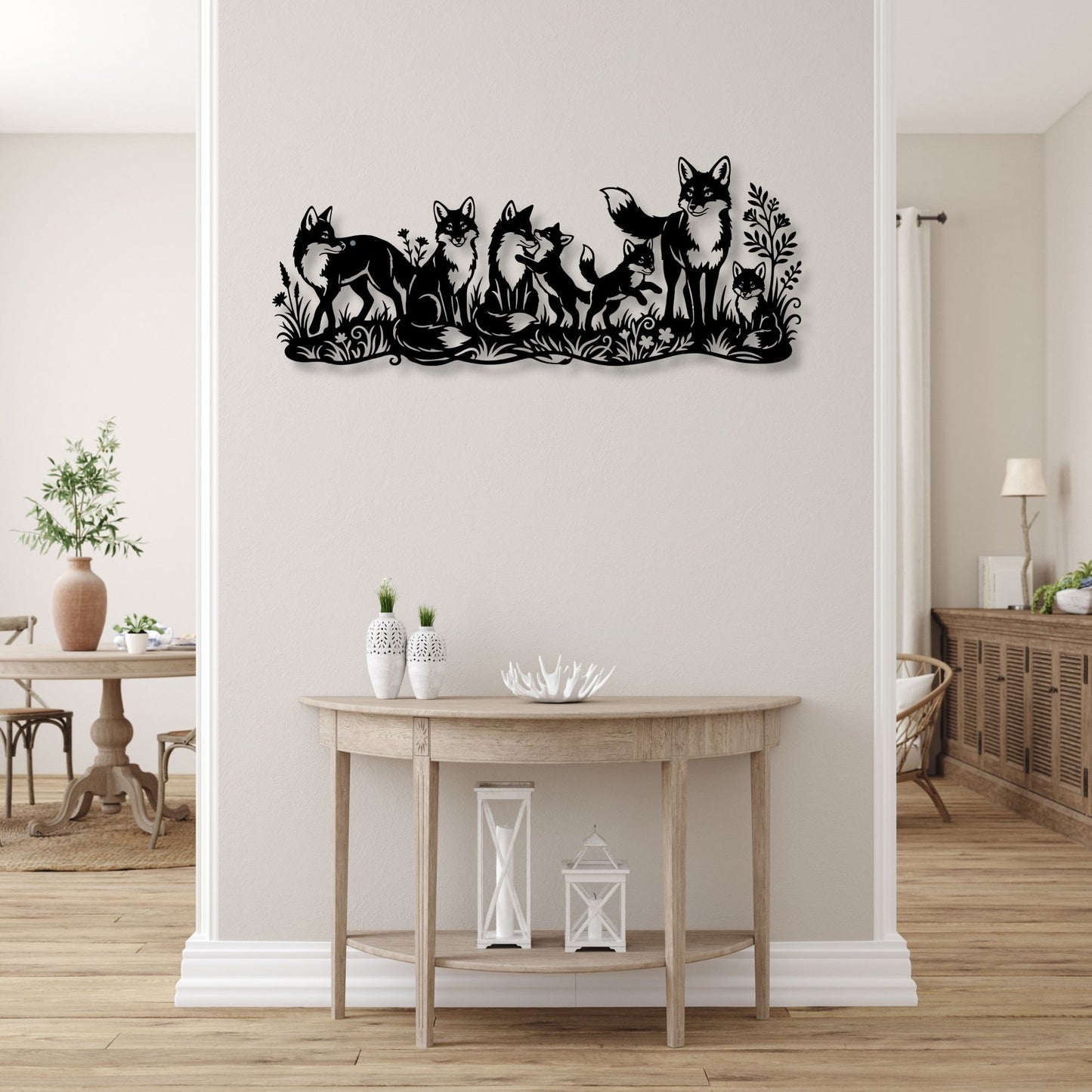 Fox Family Wall Art, Fox Wall Decor, Woodland Nursery Art, Fox Print, Animal Wall Art, Forest Decor, Fox Poster, Woodland Art Print