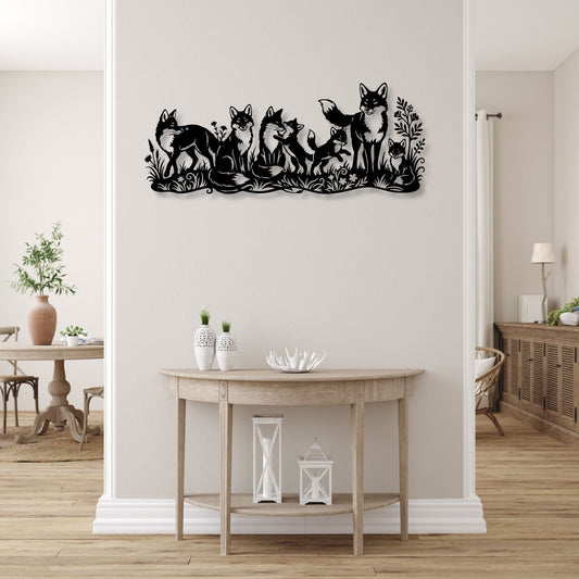 Fox Family Wall Art, Fox Wall Decor, Woodland Nursery Art, Fox Print, Animal Wall Art, Forest Decor, Fox Poster, Woodland Art Print