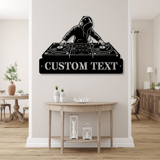Custom Radio DJ Metal Art, Radio Host Gift, Broadcaster Wall Decor, Music Lover Art, DJ Gift, Personalized Metal Sign, Radio Station Art