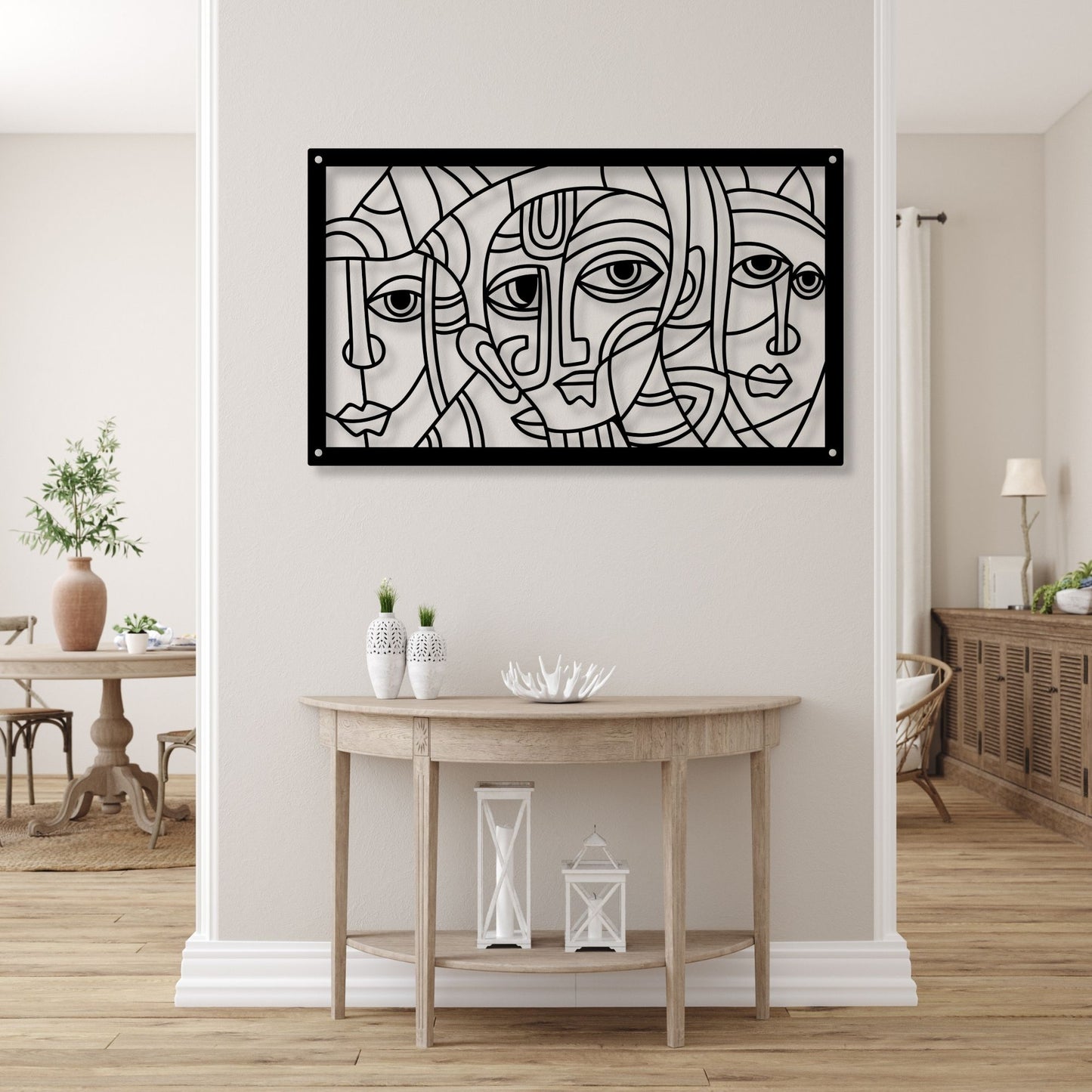 Abstract Picasso Face Wall Art, Picasso Print, Modern Line Art, Minimalist Face Art, Cubist Wall Decor, Contemporary Art Print