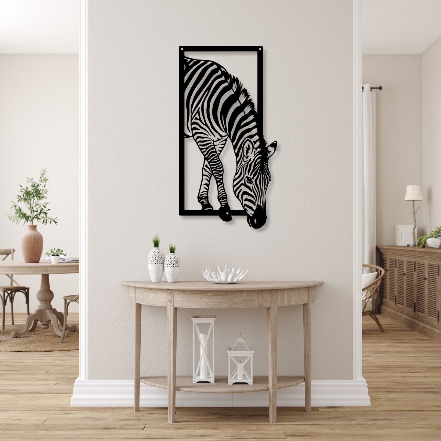 Zebra Wall Metal Art, Zebra Metal Wall Decor, Safari Animal Art, Wildlife Home Decor, African Zebra Wall Art, Metal Art Gift for Home